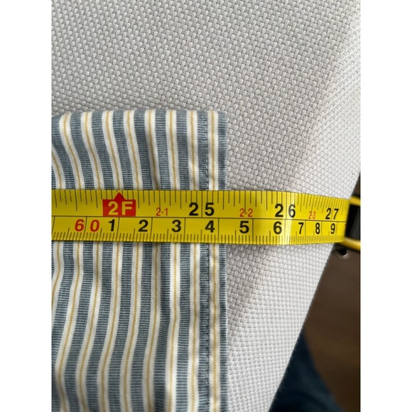 J Crew Slim Untucked Shirt Blue Stripe - Picture 6 of 7